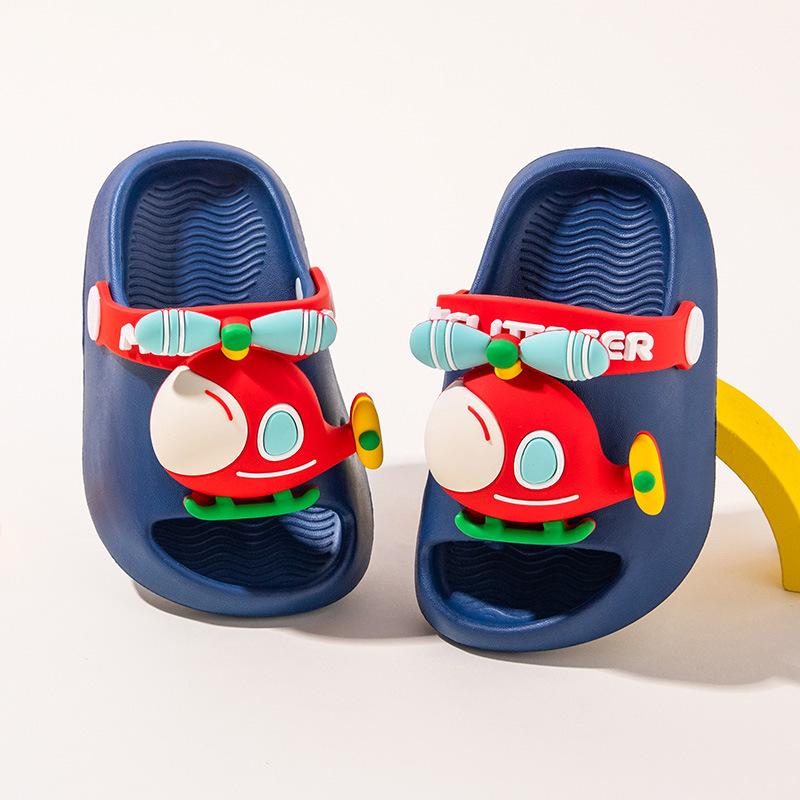 Girls Slippers, Boys Indoor Soft-soled Shoes, Beach Shoes 130 красный