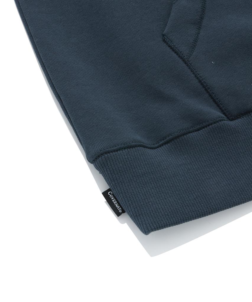 COVERNAT Damaged Half Zip Sweatshirt Navy