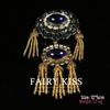 Vintage Gold Distressed Brooch: Rhinestone Tassel Corsage Chest Ornament