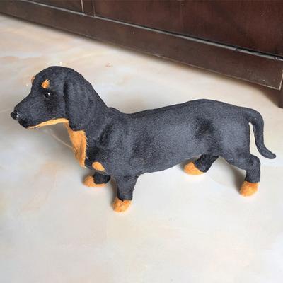 Kids Plush Dachshund Toy Realistic Interactive Panda Plushie Toddlers Boys Girls
