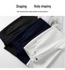 Women's High-Waisted Slim-Fit Straight-Leg White Pants for Summer