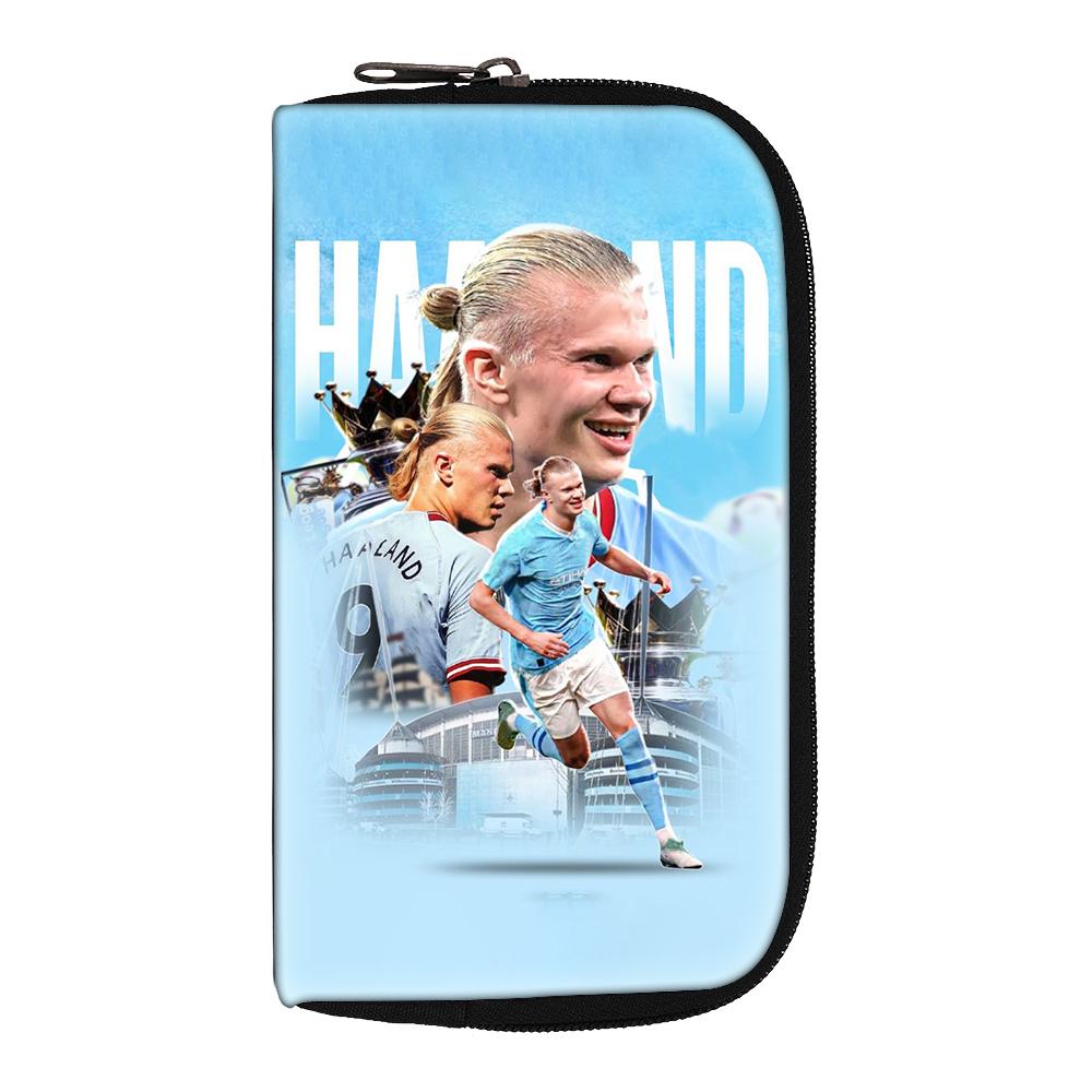 Haaland Wallets Portable Money Coin Purse Women Men Football Star Clutch Bag Credit Card Money Bags storage bag headphone bag