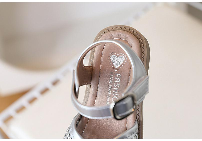 Girls' Summer 2026 Best-Selling Woven Mesh Princess Sandals