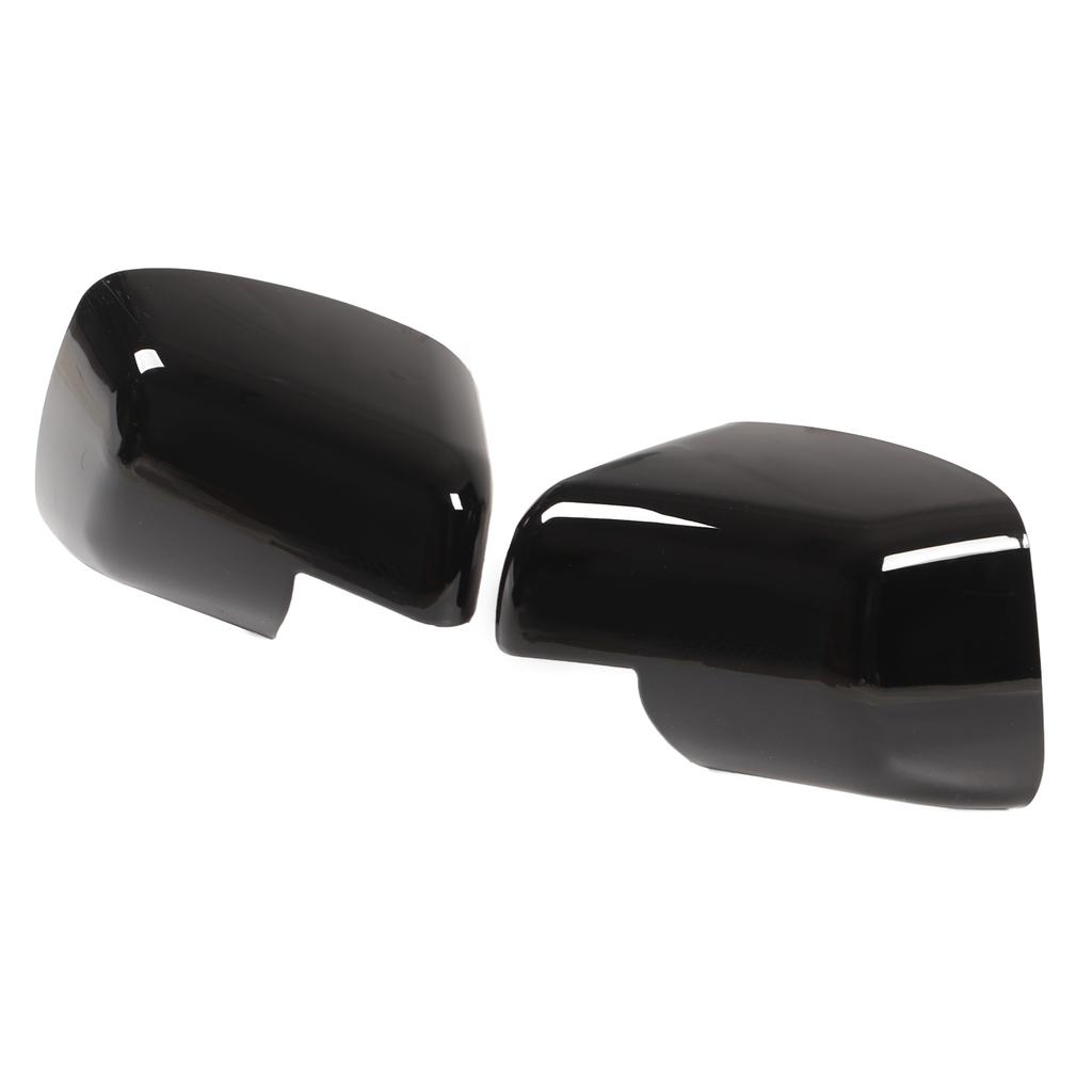 1 Pair Door Rear View Mirror Cover Side Glossy Black Wing Mirror Cap Replacement For Land Rover