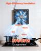 20.3 cm Exhaust Fan, 576 CFM High Velocity Wall Mount Vent Fan with Speed Control, Low Consumption, Portable Ventilation Extractor for