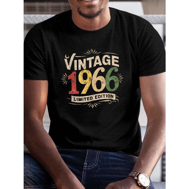 

European sizes Men s Plus Size Vintage Graphic T-Shirt, Casual Crew Neck Tee with Geometric Pattern, Limited Edition Short Sleeve Top 2XL чёрный