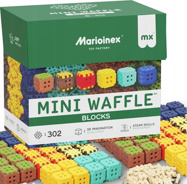 Конструктор мягкий Marioinex Mini Waffle Blocks, 302 деталей