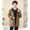 Yalu Mid-Age Women's Plus Size Autumn/Spring Windbreaker Jacket