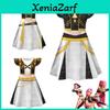 Kpop Demon Hunters Cosplay Girl Dress With Milk Silk Fabric For Summer Kids Dress Up