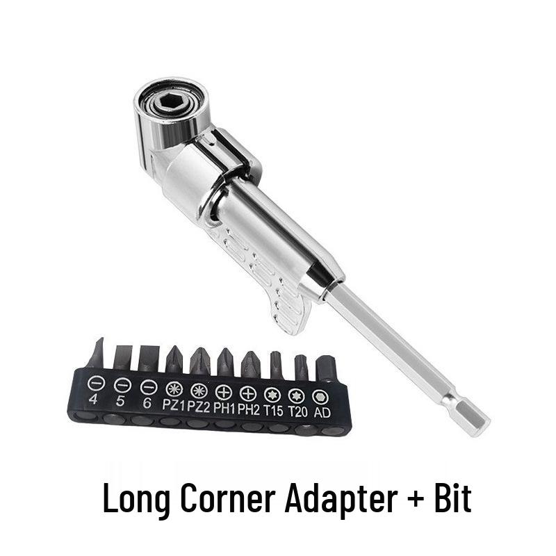 105-Grad Universal-Schraubendreherkopf mit Verlängerungsstange für enge Ecken