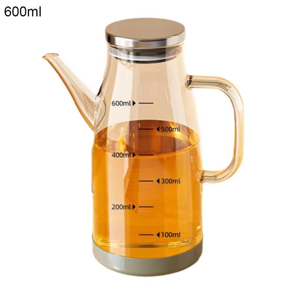 Large Capacity Glass Oil Pot Leak-Proof Seasoning Bottle New Oil Dispenser Bottle Household