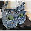 2026 Versatile Large-Capacity Personalized Denim Tote & Crossbody Bag