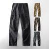 Autumn and Winter Outdoor Windproof and Waterproof Soft Shell Pants, Charging Pants, Men's Loose Large Size Overalls, Trousers, Casual Pants
