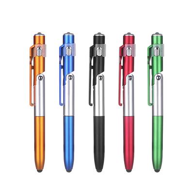 4 In 1 Multi-functional LED Folding Light Screen Stylus Touch Ballpoint Pen