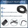 INFINAUTO Car Mall Door Guard Door Edge Protector Door Edge Guard Anti-Scratch 3M U