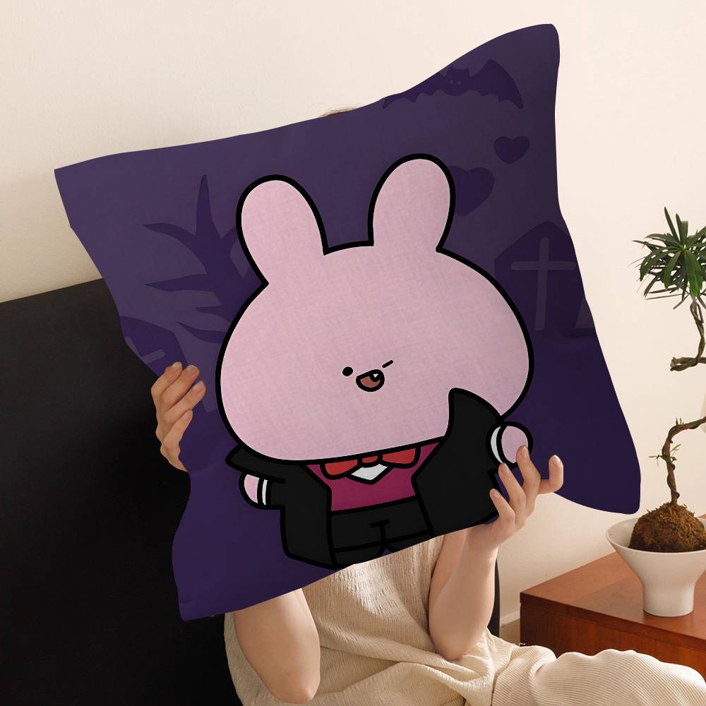A-Asamimichan Cushion Cover Car Throw Pillow Case For Sofa Car Christmas Gift 40x40cm 45x45cm