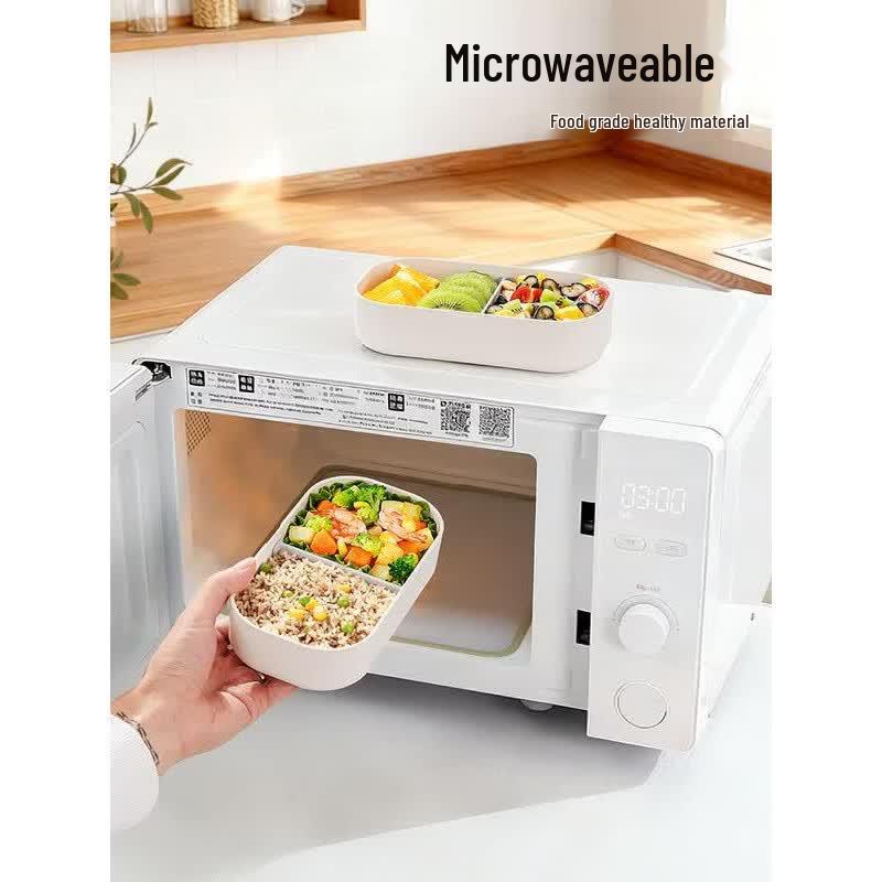 CAMUZ Japanische doppellagige Bambusfaser-Bento-Box, 1200ML