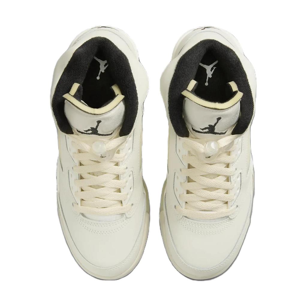 Air Jordan 5 Retro SE GS Sail Vaikams Sportbačiai Kreminis Juodas Šviesiai Rudo Medžio Spalvos FQ3682-100