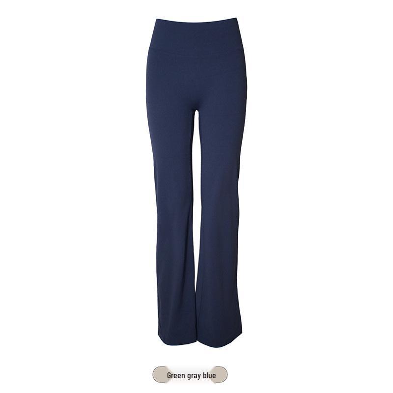 Nylon Ice Silk High Waist Yoga Pants, Slimming & Tummy Control, Comfortable Micro Flare for Women XXL