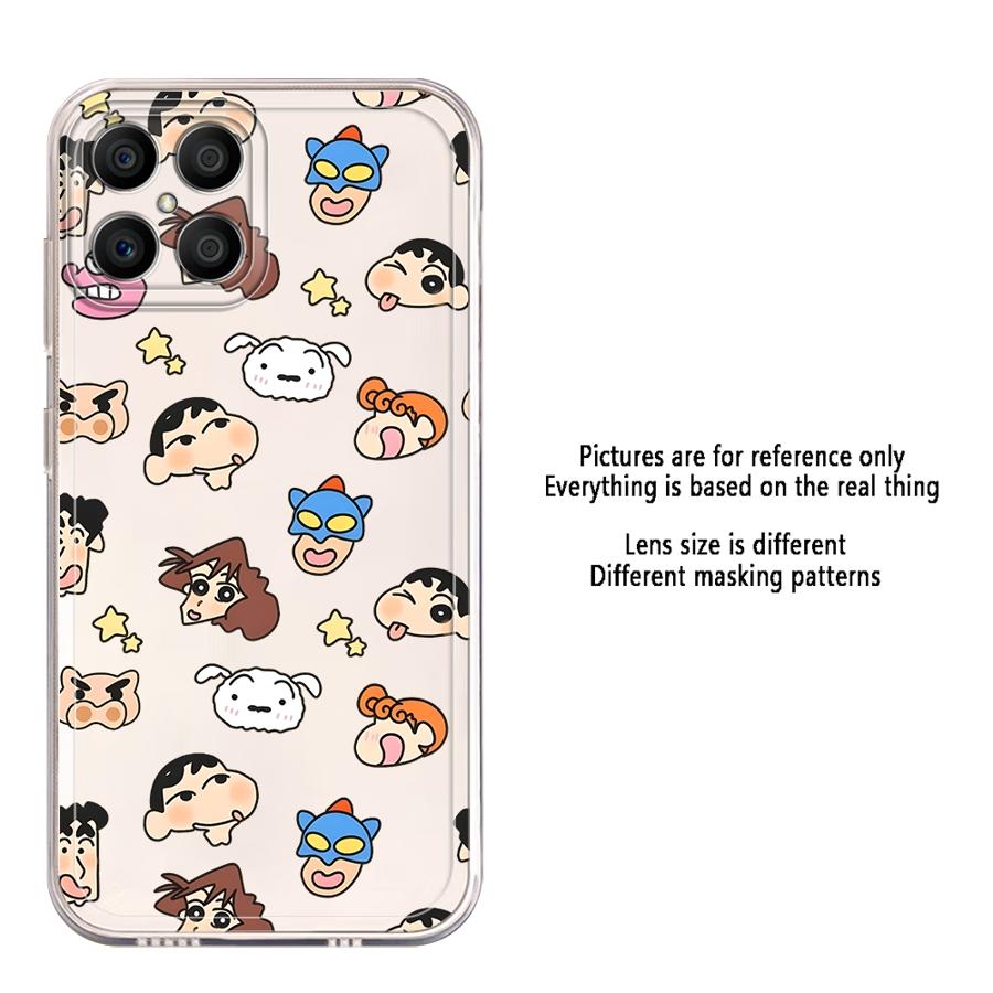 Crayon Shin Chan Pattern Soft Phone Cover Case for Honor X9a X9b X8b X8 X7b 90 Lite X8a