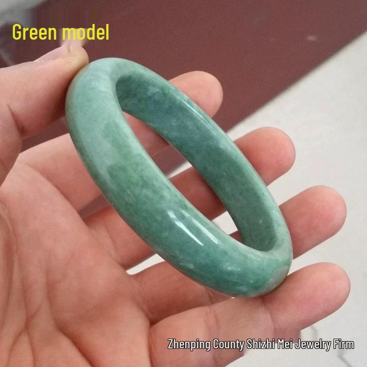 

Светло-зеленый плавающий цветок браслет из гуйчжоуского нефрита для женщин Inner Diameter 60-62mm