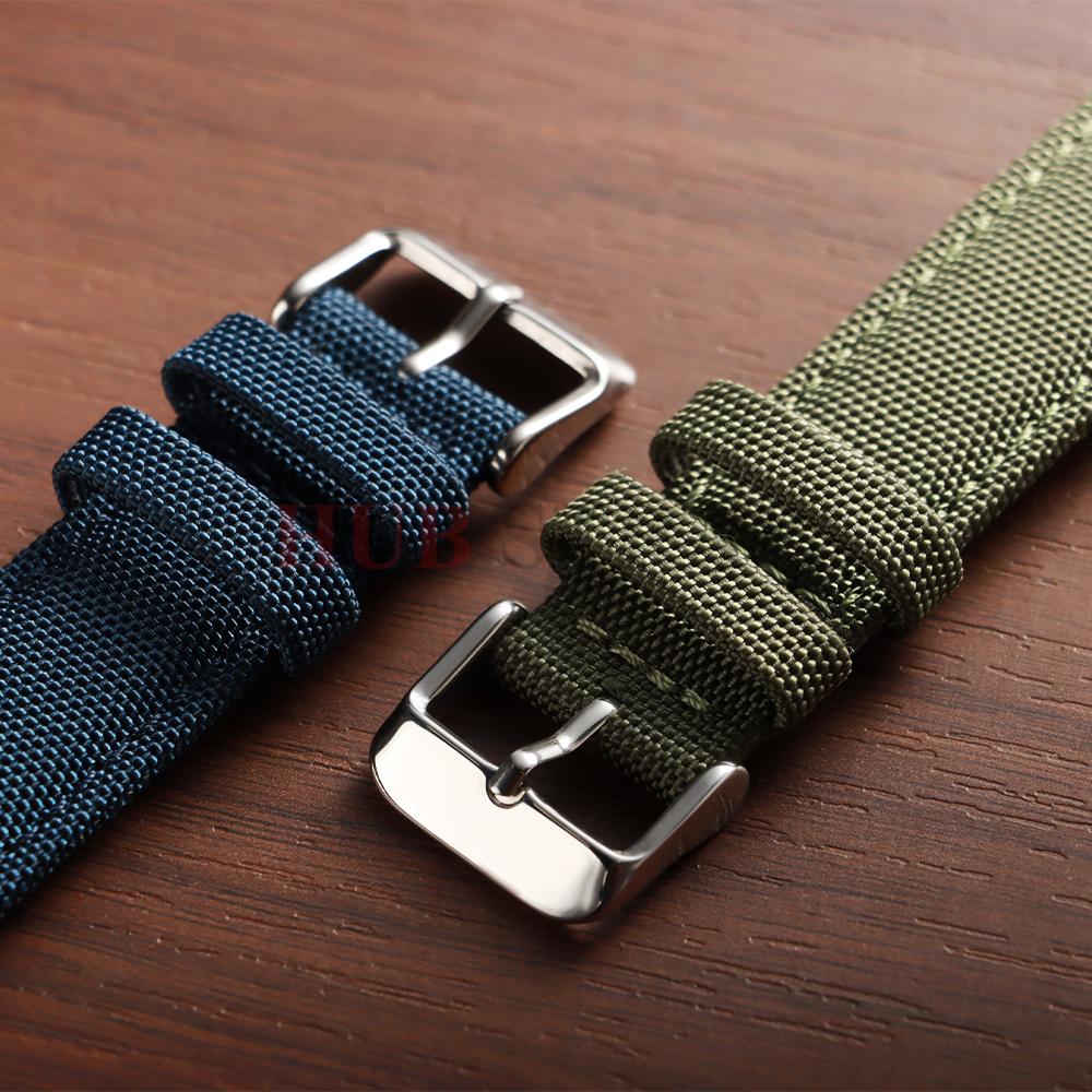 Sailcloth Watch Strap 20mm 22mm for Seiko Band Waterproof Fabric Watchband Quick Release Wristband High Quality Women Men Belt
