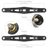 Gomexus FH85 Reel Handle, Carbon Fiber Double Handle for Daiwa, Shimano, and Antares Spinning Reels, 85mm with TPE Knob, for Baitcasting Finesse, Rock