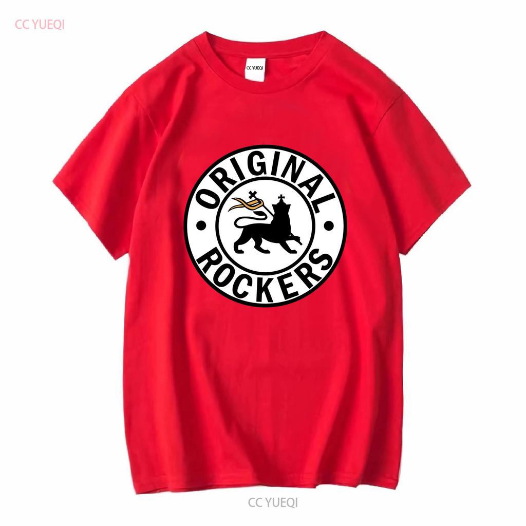 Original Rockers Old School Reggae T Shirt Grey long or short sleeves vintage Washed Versatile Top For Everyday Wear