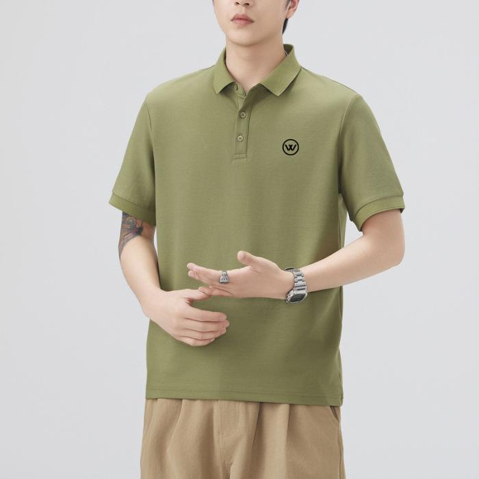 Summer Thin Three-dimensional Silicone Printed Short-sleeved POLO Shirt Men's T-shirt Top