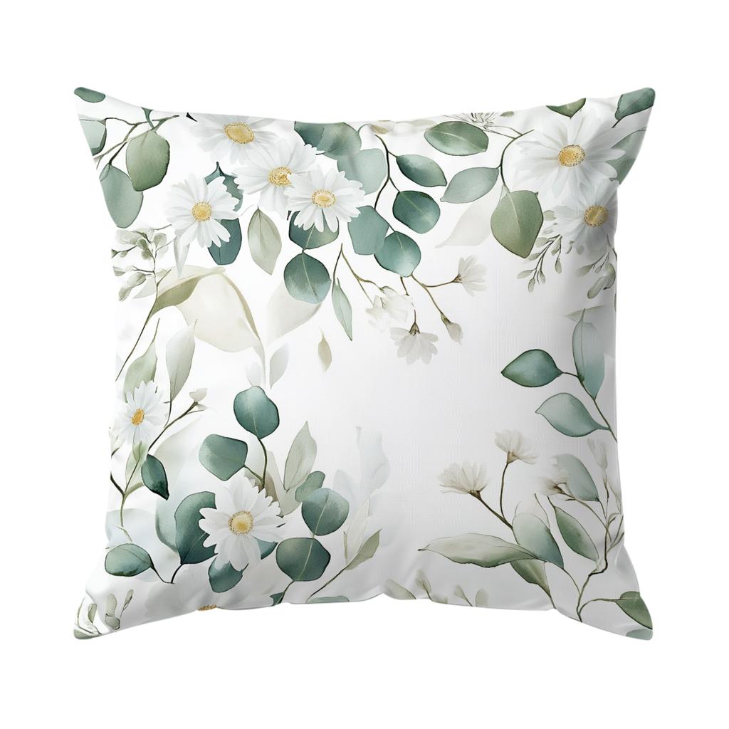 Eucalyptus Blessings Pillowcase Printed Polyester 40/45/50Cm Throw Pillowcover Decorative Sofa Cushion Pillowslip Home Decor