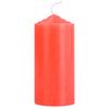 Smokeless Odorless Red Cylindrical Candle: Thick, Short Design for Home Lighting and Decor