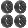 4Pcs RC Rubber Wheels Tire Slicks 65mm Dia Fit for WPL D12 1 10 Remote Control Truck