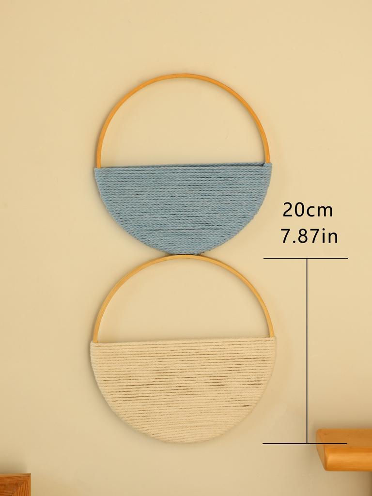 2Pcs Macrame Tapestry Wall Hanging Boho Home Decoration Ideal Tapestries for Wall Decor Home Decorations Room Decors Aesthetic