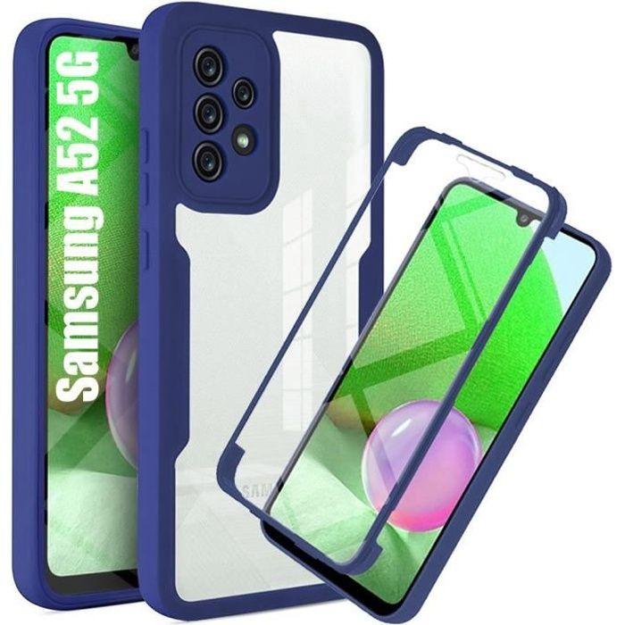 Coque - Samsung - A52 5G - Bleu Marine - Protection 360° - Rigide