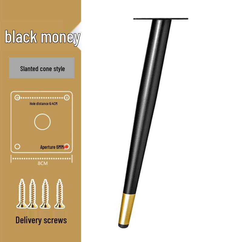 White Metal Cone Legs for Tables, Desks, Sofas, Cabinets, and More