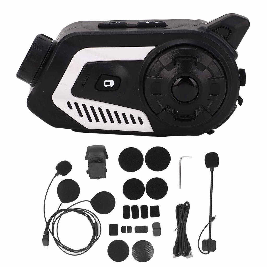 Motorcycle Helmet Headset Bluetooth Calling Music Night Wifi Mobile Connection Helmet Intercom Systems with 2K HD Camera
