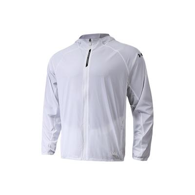 Veste de sport tissée stretch à logo couleur unie pour homme Vestes Blanc 22500405-100