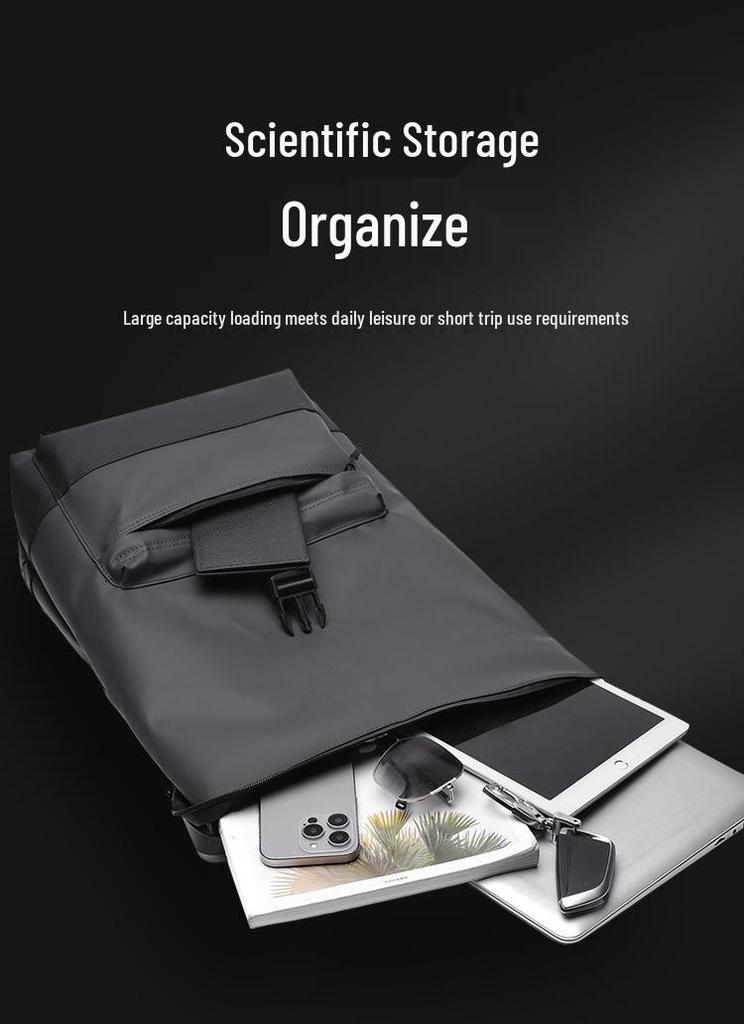 Trendy Waterproof Double Shoulder Backpack - Fashionable, Versatile, Large Capacity for Laptops
