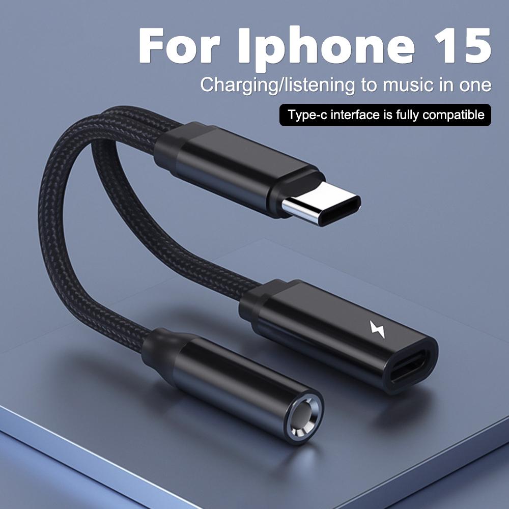 USB C To AUX Cable Adapter Type C 3.5mm Aux Earphone Converter DAC Chip PD Charging Audio Cable For iPhone Xiaomi Samsung Huawei