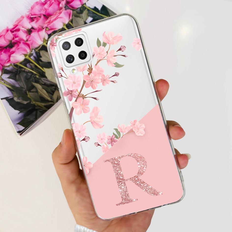 Hülle Für Samsung A22 5G Hülle SM-A226B Weiches Klares Silikon Niedliche Buchstaben Handyhülle Für Samsung Galaxy A22 4G A22S 5G Hüllen Bumper