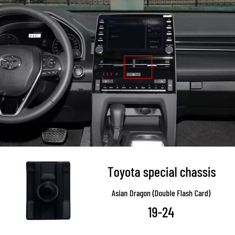 Car Phone Holder for Toyota 6th Gen Camry, Corolla, Highlander - Clip Base Accessory