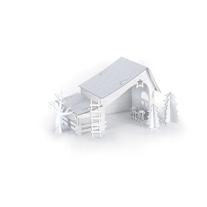 Crèche à monter soi-même carton 29 cm