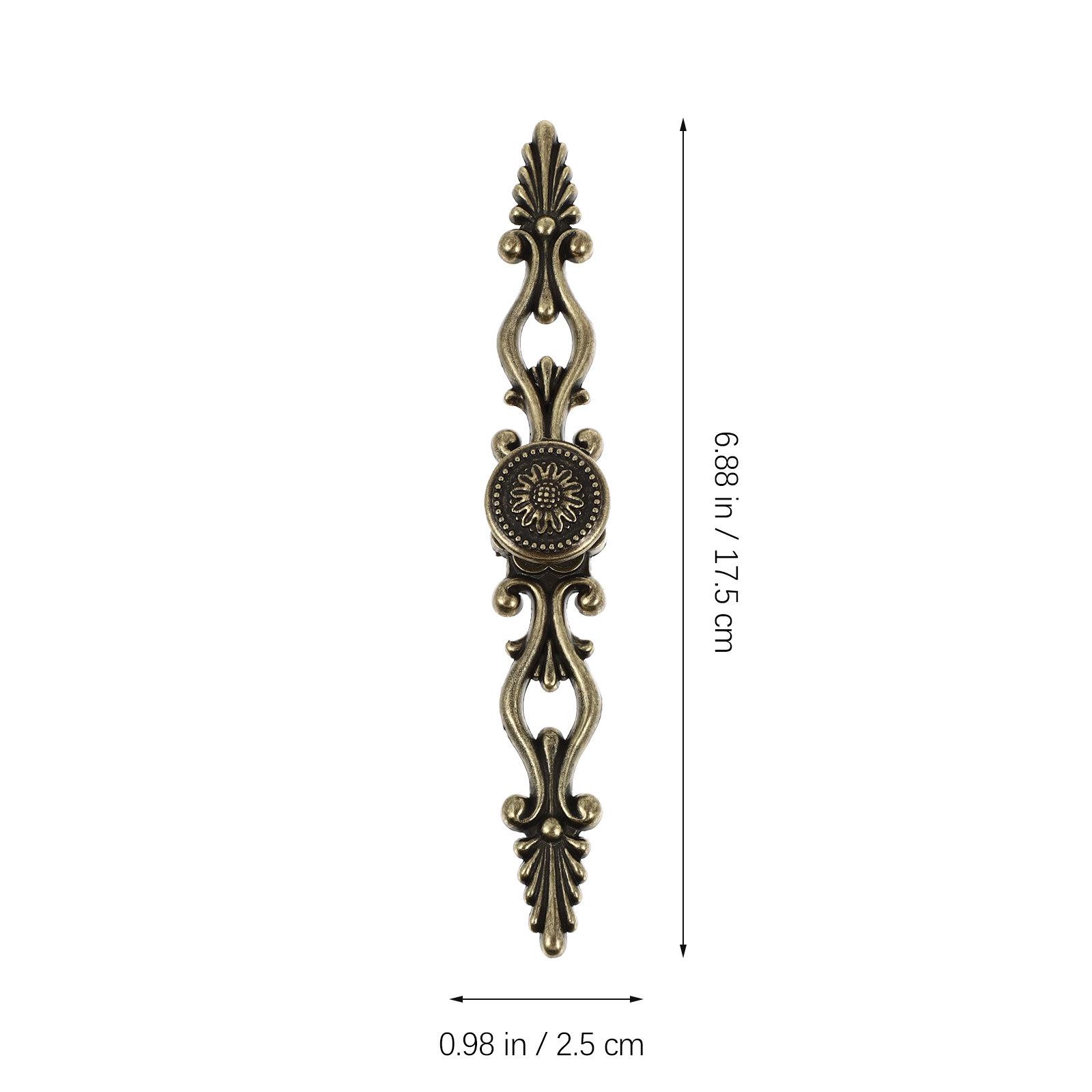 

Bronze Zinc Alloy Vintage Style Cabinet Pull Handles Sturdy Retro Drawer Knobs Suitable for Wardrobe Cupboard