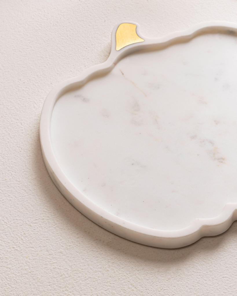 Marble Platter - Pumpkin
