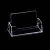 Display Stands Card Case Box Desktop Office Acrylic Plastic Single Layer Transparent Desktop Business Card Holder Display Stand