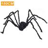Halloween Plush Spider 30-200cm Outdoor Giant Spider Decor Chamber Prank Black Spider, Horror Halloween Decoration Party Prop