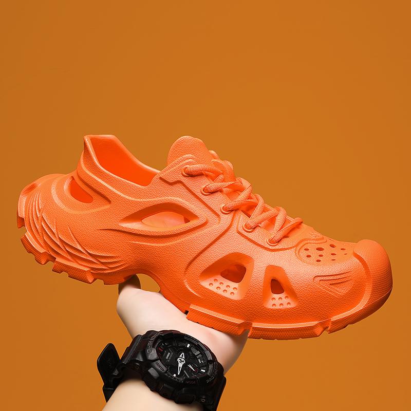 Nuove Scarpe Sandalo alla Moda da Uomo per Esterno Spesse Antiscivolo Resistenti all'Usura Eleganti Zoccoli Stampati in Eva per Coppie