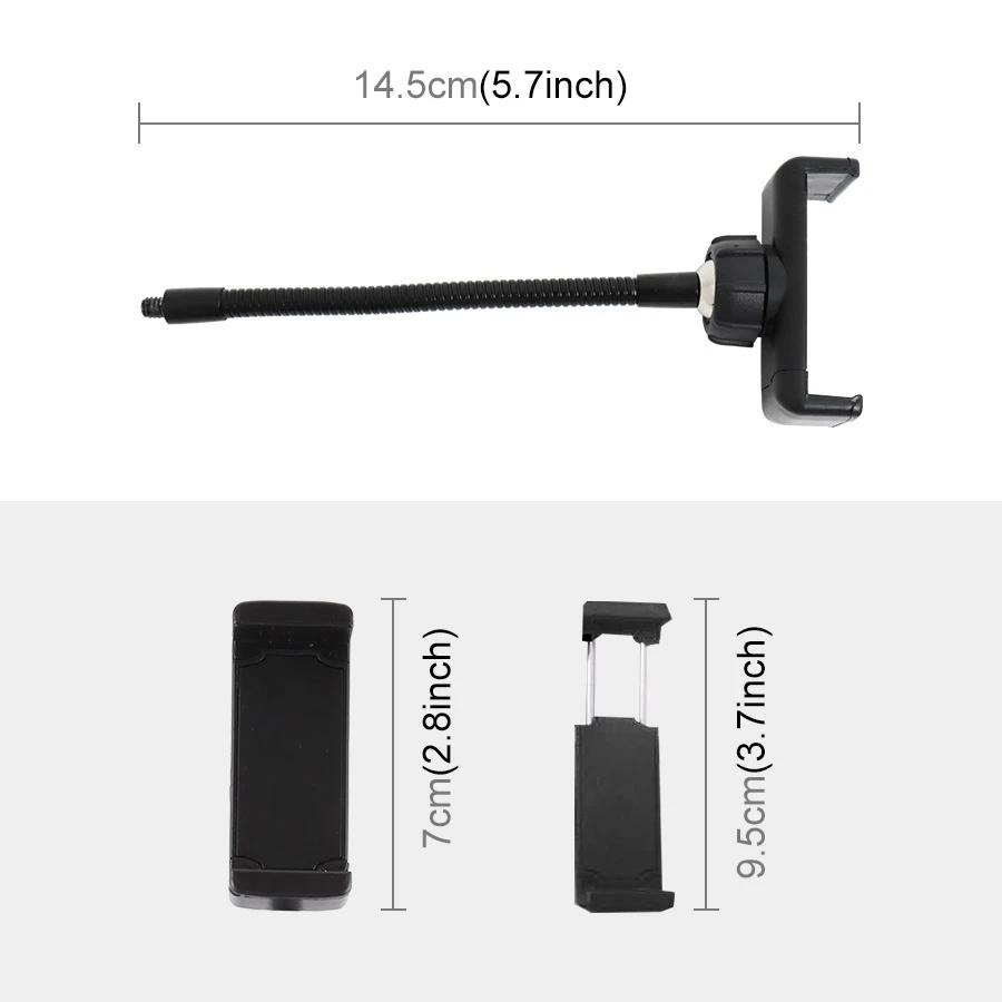 Flexibilní držák s klipem a upínací základnou pro iPhone 15 14 13 12 11 pro max / Galaxy/ Huawei/ Xiaomi/ LG Držák pro chytré telefony