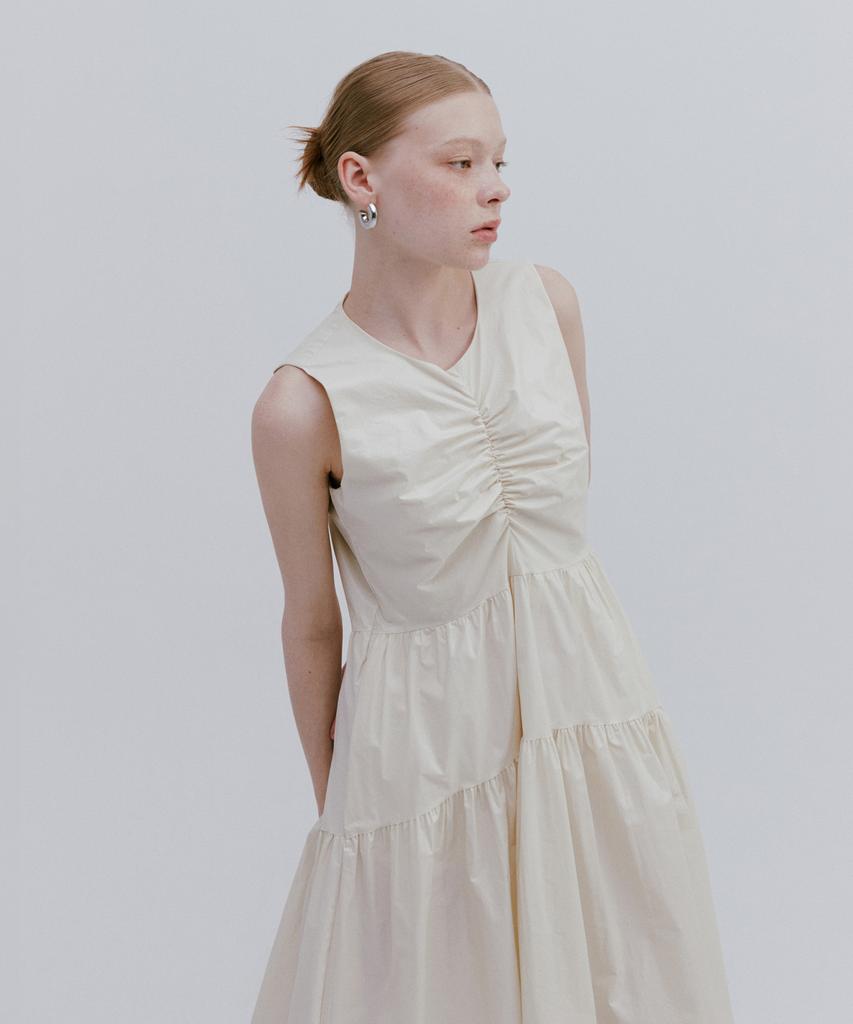 Mais Shining Sleeveless Dress / Ivory