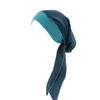 Kvinnor färgglada muslimska hatt Stretch Retro Turban Hat Head Wrap Cap